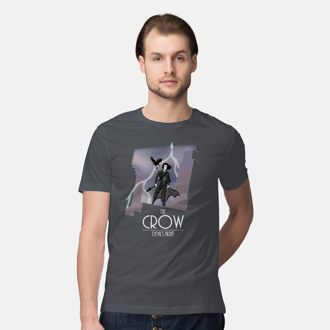The Animated Crow-mens premium tee-goodidearyan