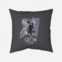 The Animated Crow-none removable cover w insert throw pillow-goodidearyan