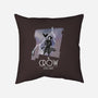 The Animated Crow-none removable cover w insert throw pillow-goodidearyan