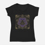 Chocolate Frog-womens v-neck tee-Loreley Panacoton