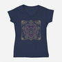 Chocolate Frog-womens v-neck tee-Loreley Panacoton