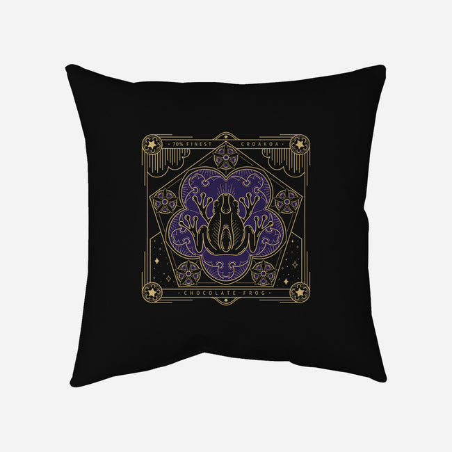 Chocolate Frog-none removable cover throw pillow-Loreley Panacoton