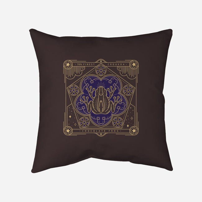 Chocolate Frog-none removable cover throw pillow-Loreley Panacoton