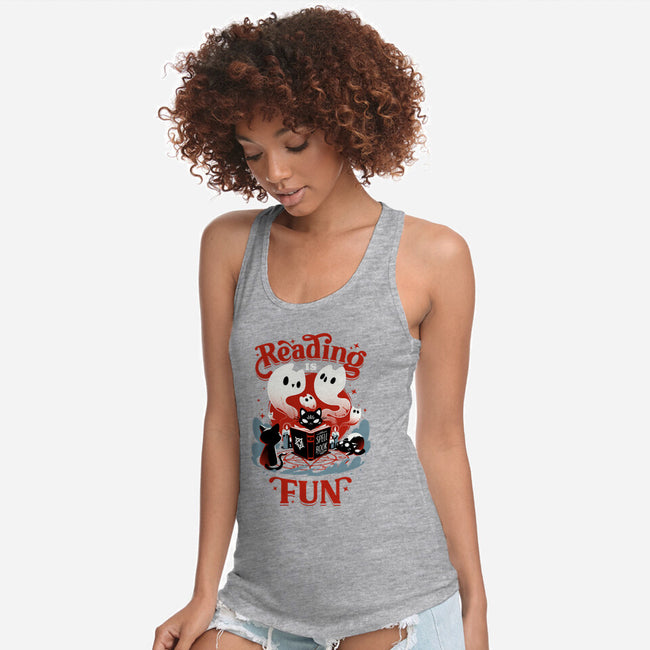 Occult Reading-womens racerback tank-Snouleaf