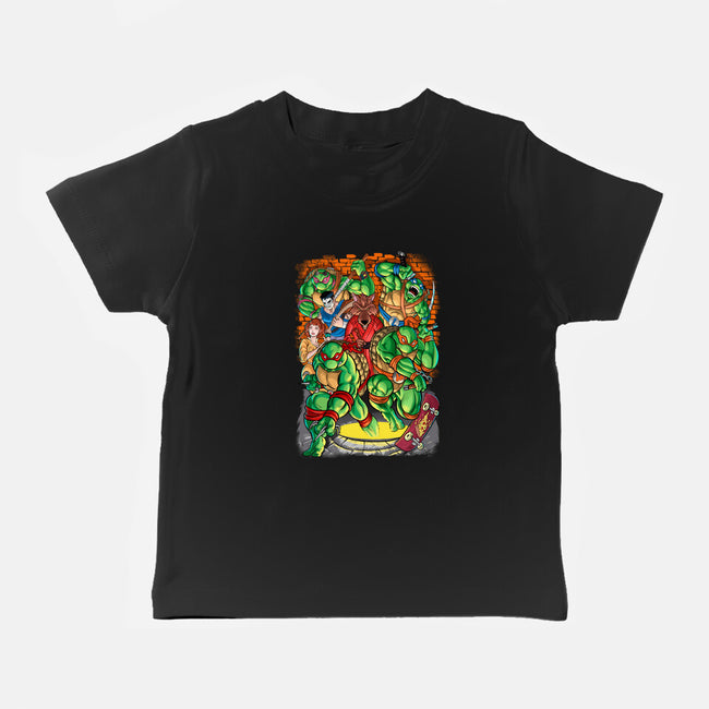 Pizza, Fights And Stories-baby basic tee-Conjura Geek