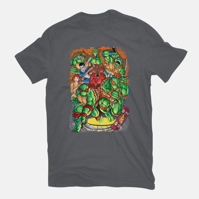Pizza, Fights And Stories-womens fitted tee-Conjura Geek
