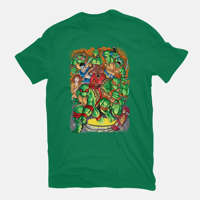 Pizza, Fights And Stories-unisex basic tee-Conjura Geek