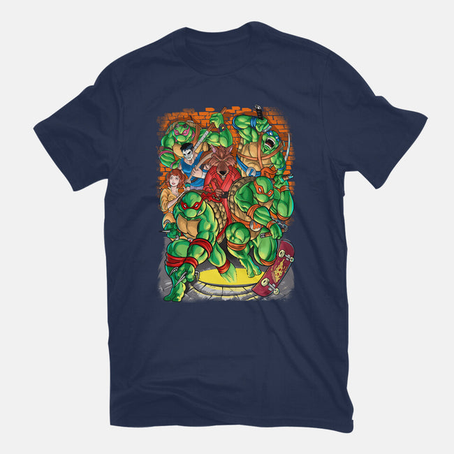 Pizza, Fights And Stories-mens premium tee-Conjura Geek