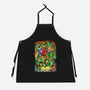 Pizza, Fights And Stories-unisex kitchen apron-Conjura Geek