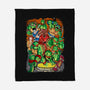 Pizza, Fights And Stories-none fleece blanket-Conjura Geek