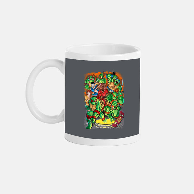 Pizza, Fights And Stories-none mug drinkware-Conjura Geek