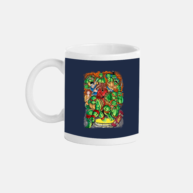 Pizza, Fights And Stories-none mug drinkware-Conjura Geek