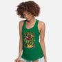 Pizza, Fights And Stories-womens racerback tank-Conjura Geek