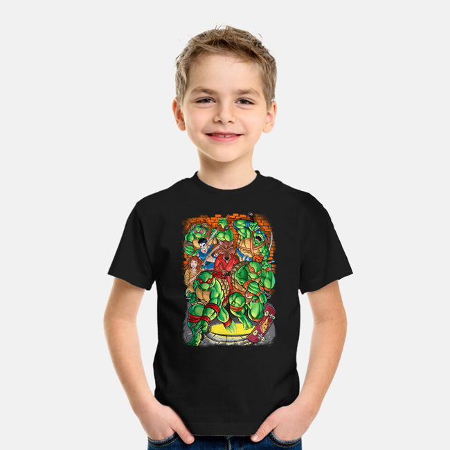 Pizza, Fights And Stories-youth basic tee-Conjura Geek