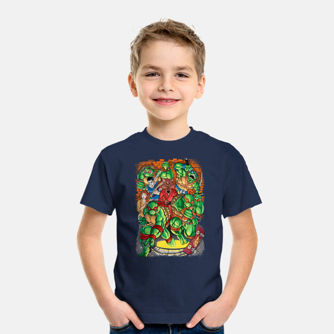 Pizza, Fights And Stories-youth basic tee-Conjura Geek