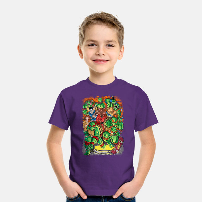 Pizza, Fights And Stories-youth basic tee-Conjura Geek