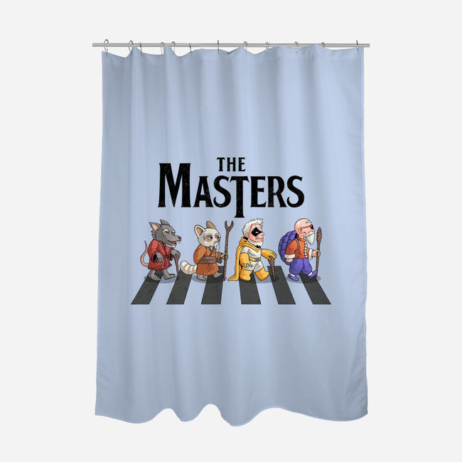 Anime Masters-none polyester shower curtain-Teenjoygeek