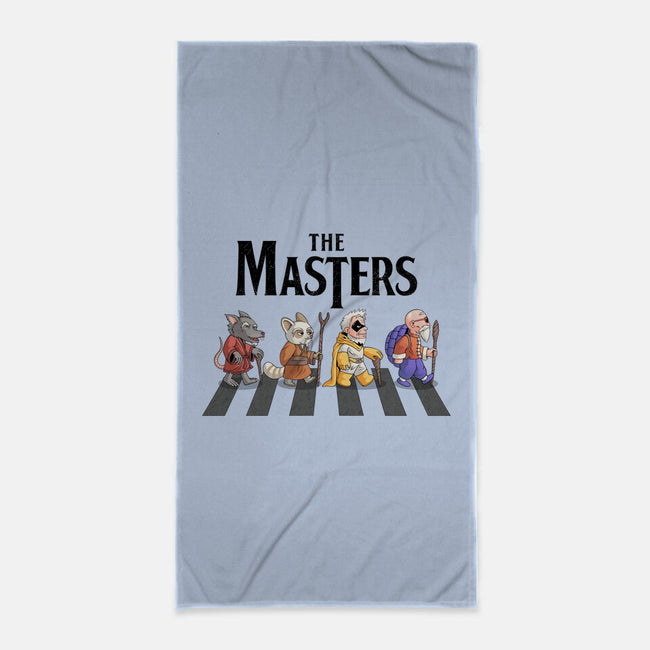 Anime Masters-none beach towel-Teenjoygeek