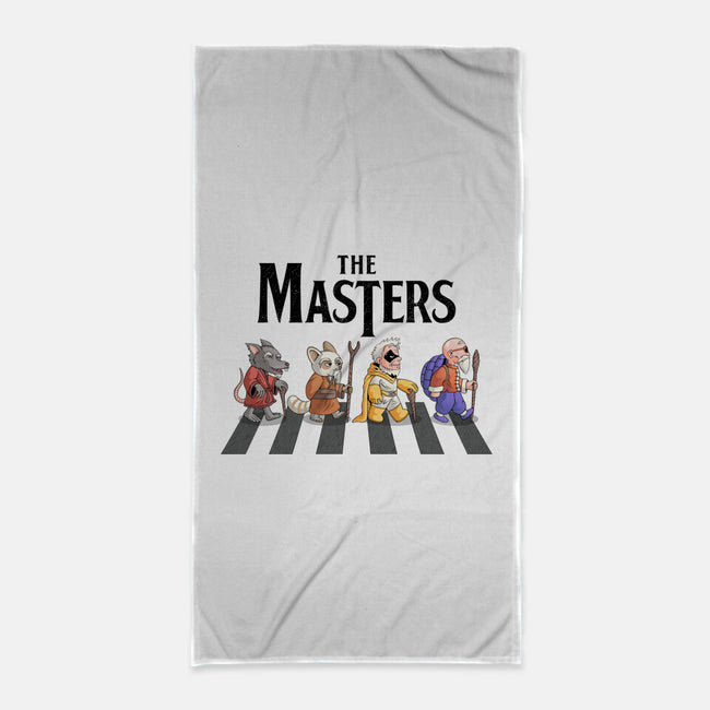 Anime Masters-none beach towel-Teenjoygeek