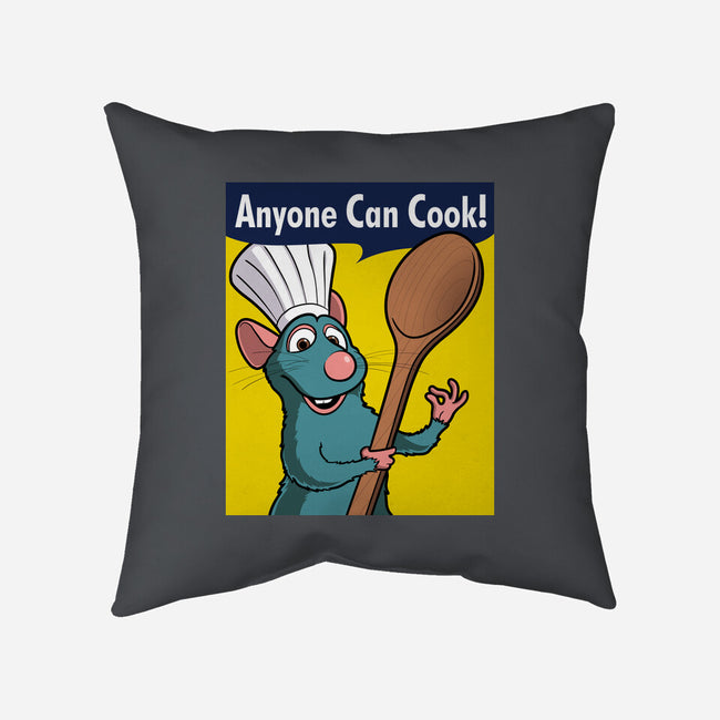 Anyone Can Cook-none removable cover throw pillow-jasesa
