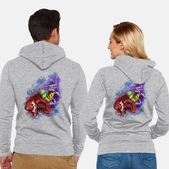 Battle Of Eva-unisex zip-up sweatshirt-nickzzarto