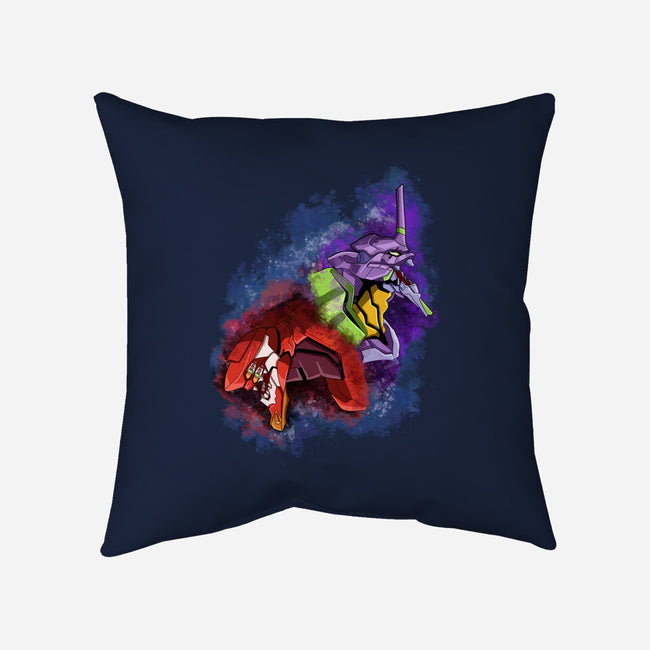 Battle Of Eva-none removable cover w insert throw pillow-nickzzarto