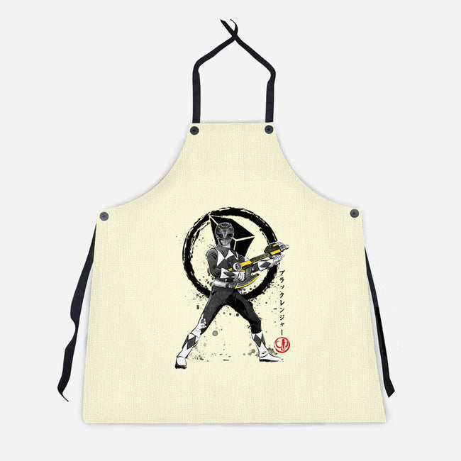 Black Ranger-unisex kitchen apron-DrMonekers