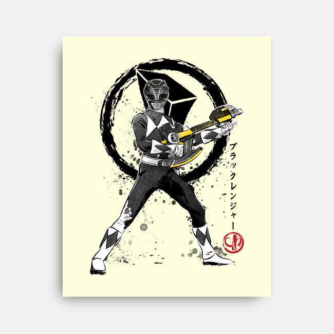 Black Ranger-none stretched canvas-DrMonekers