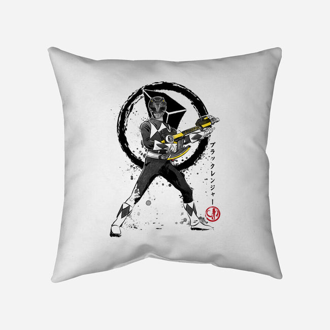 Black Ranger-none removable cover throw pillow-DrMonekers