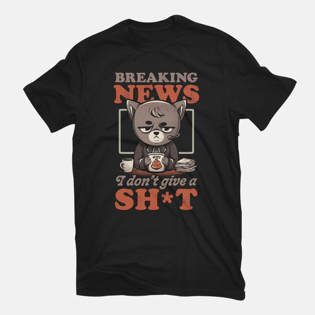 Breaking News Don't Care-mens basic tee-eduely