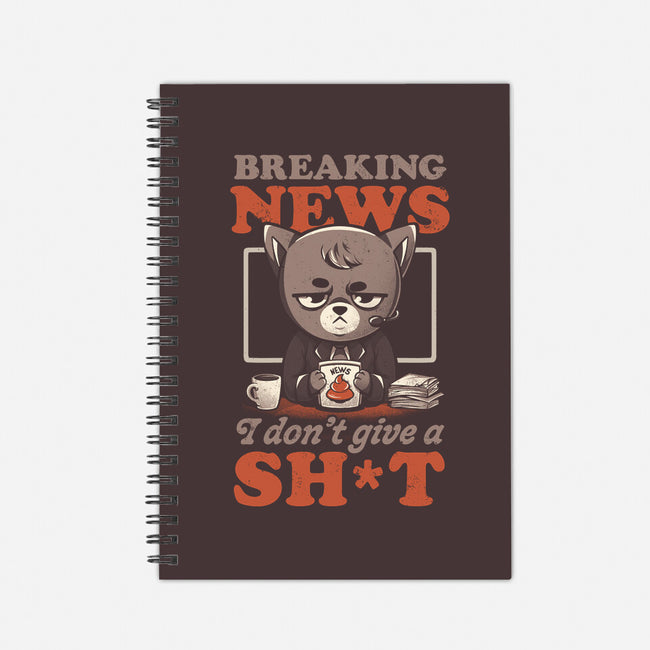 Breaking News Don't Care-none dot grid notebook-eduely