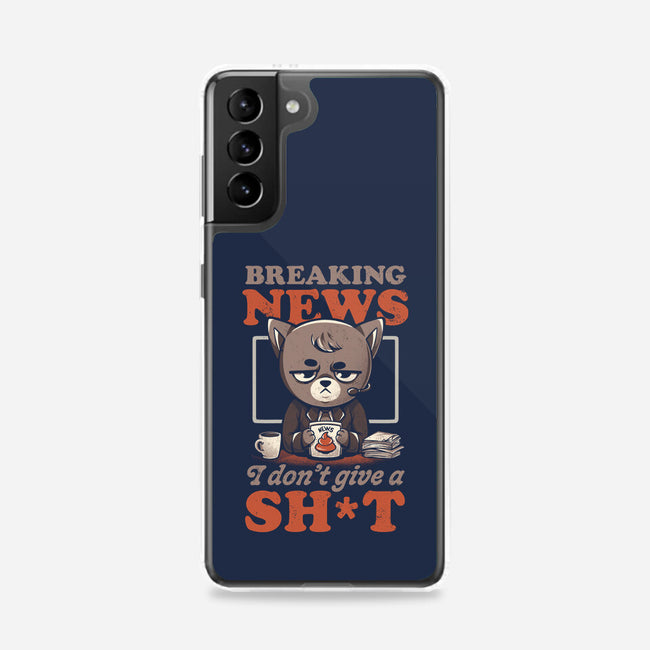 Breaking News Don't Care-samsung snap phone case-eduely