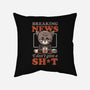 Breaking News Don't Care-none removable cover w insert throw pillow-eduely
