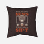 Breaking News Don't Care-none removable cover w insert throw pillow-eduely