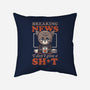 Breaking News Don't Care-none removable cover w insert throw pillow-eduely