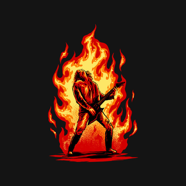 Burning Guitar-womens basic tee-spoilerinc