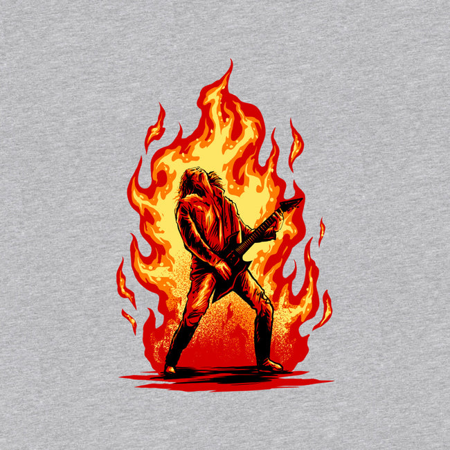 Burning Guitar-womens fitted tee-spoilerinc