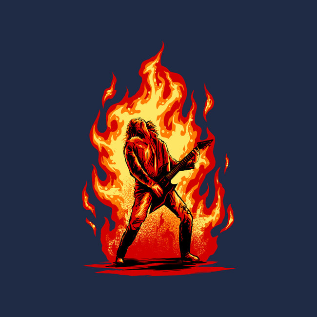 Burning Guitar-none fleece blanket-spoilerinc