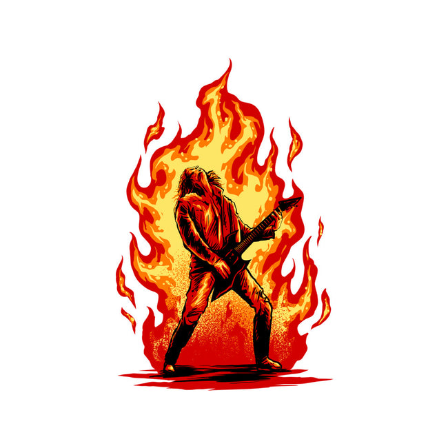 Burning Guitar-none removable cover throw pillow-spoilerinc