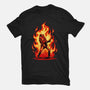 Burning Guitar-womens basic tee-spoilerinc