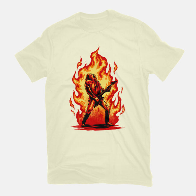 Burning Guitar-mens premium tee-spoilerinc