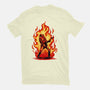 Burning Guitar-mens premium tee-spoilerinc