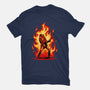 Burning Guitar-womens basic tee-spoilerinc