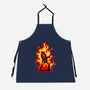 Burning Guitar-unisex kitchen apron-spoilerinc