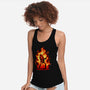 Burning Guitar-womens racerback tank-spoilerinc