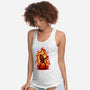 Burning Guitar-womens racerback tank-spoilerinc