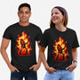 Burning Guitar-unisex basic tee-spoilerinc