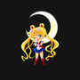 Chibi Moon-womens v-neck tee-dinshoran