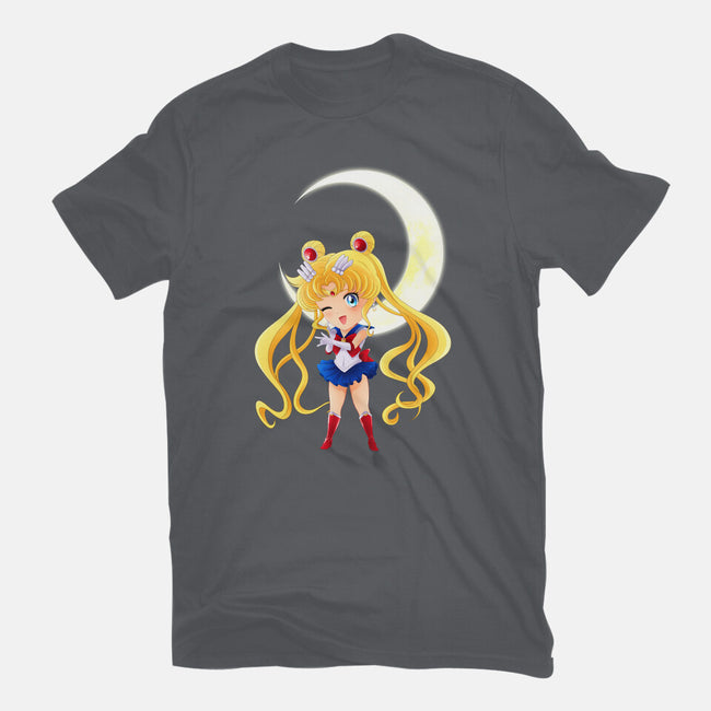 Chibi Moon-womens fitted tee-dinshoran