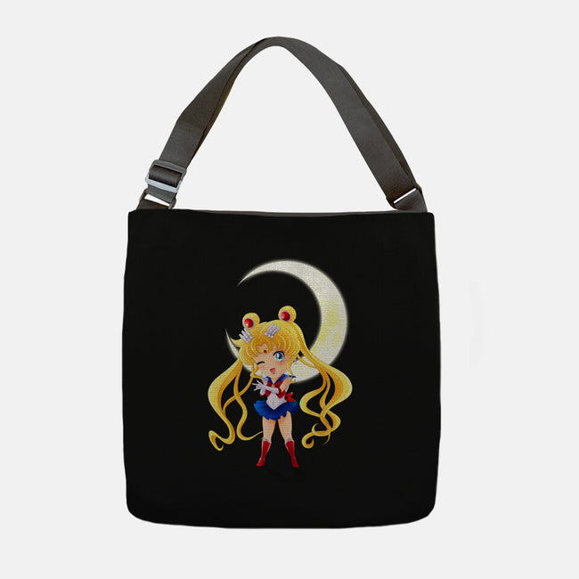 Chibi Moon-none adjustable tote bag-dinshoran